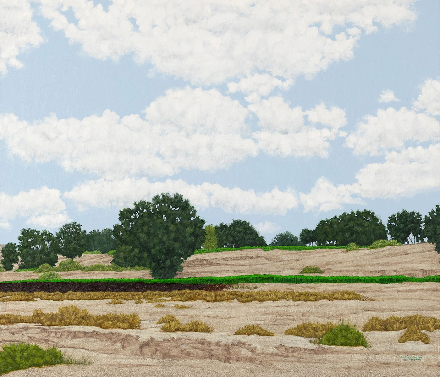 Autumn in the fields of Madamoud - 2 | 2026 | Oil on compressed wood | 70 cm x 60 cm